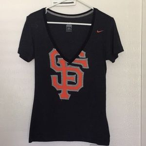 San Francisco Giants SF Giants Deep V-Neck Tee